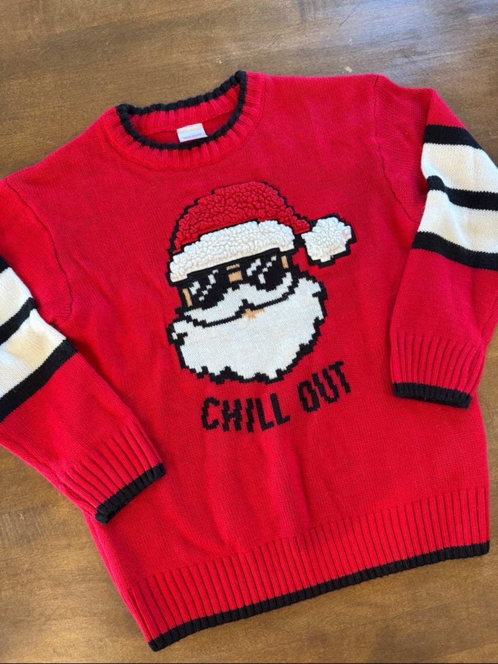 Red 'Chill Out' Santa Sweater